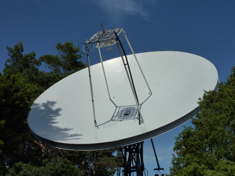 SM6FHZ 5.5 m dish 432 MHz sun noise measurement